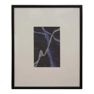 Little Black and Purple Impressionist Style Watercolor by Andrea LaHue For Sale