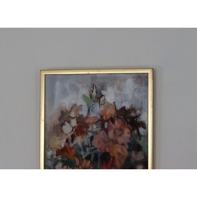 Pia H. Campbell, Bloom, 1950s, Oil on Canvas, Framed For Sale - Image 4 of 17