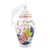 Pair of contemporary Chinoiserie glass ornaments featuring a beautiful tobacco leaf design. These Christmas ornaments pay...