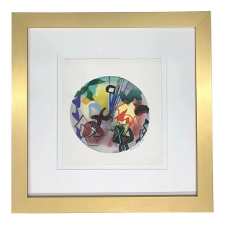 Ehrenhalt A. Roslyn Original Gouache Painting Signed & Dated 1991 For Sale