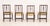 Yellow Set of Four George III Mahogany Side Chairs For Sale - Image 8 of 8