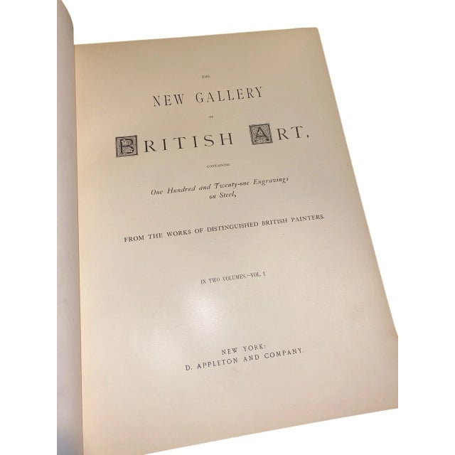 Rare - New Gallery British Art Vol 1 & 2 (1880) - Leather + Steel Engraving For Sale - Image 9 of 18