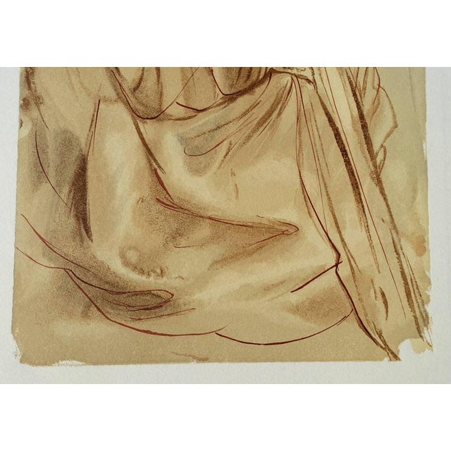 Salvador Dali, Dante's Repentance, Woodcut For Sale - Image 5 of 7
