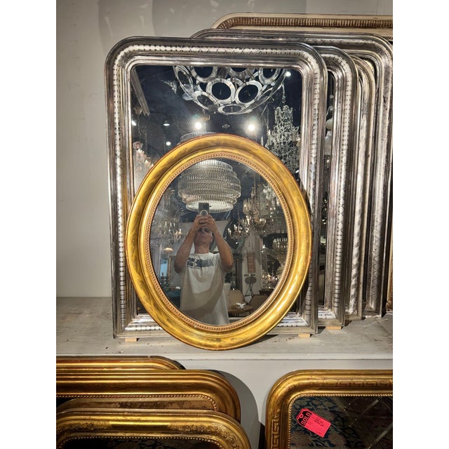 The French Louis Philippe Oval Giltwood Mirrors are elegant and stylish home decor pieces that add a touch of...