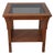 Stickley Mission Oak Glass Top Lamp End Table For Sale
