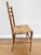 Textile Mid-Century Italian Modern Rush Seat Ladder-Back Chair in the Manner of Gio Ponti For Sale - Image 7 of 9