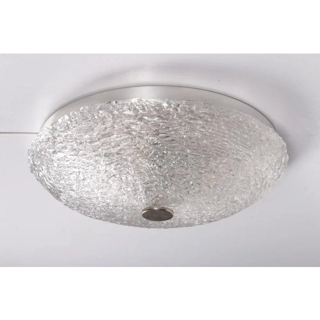 Vintage Ceiling Lamp in Chrome and Murano Glass, 1960s For Sale - Image 11 of 11