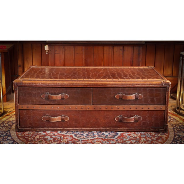 Large Leather Stoneyhurst Coffee Table from Timothy Oulton, 2010s For Sale - Image 14 of 18