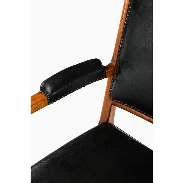 Black Set of Armchairs by Erik Chambert for Chamberts Möbelfabriker For Sale - Image 8 of 12