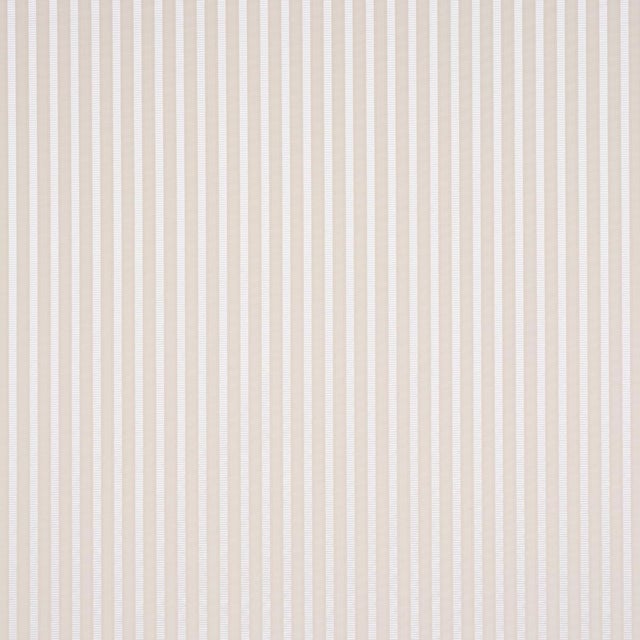2020s Sample - Schumacher Lincoln Small Stripe Fabric In Ivory For Sale - Image 5 of 5
