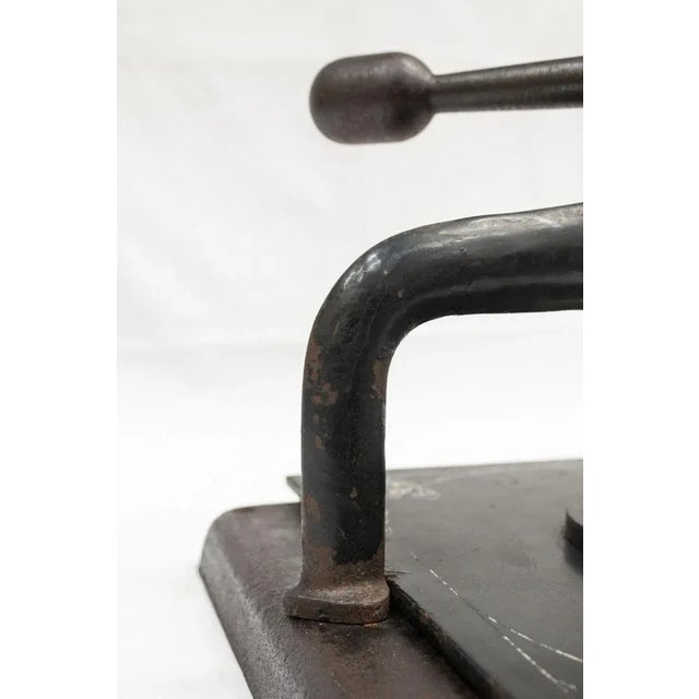 Black Late 19th Century Bookbinding Press, France, 1890s For Sale - Image 8 of 11