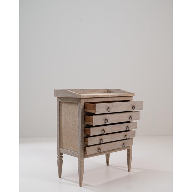 Mid 20th Century French Neoclassical Wooden Chest of Drawers For Sale - Image 9 of 18