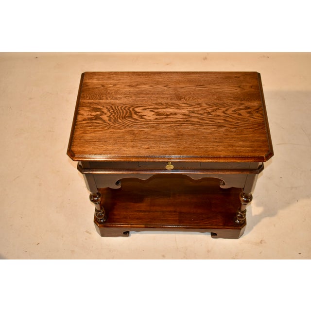 19th Century English Oak Console or Side Table For Sale - Image 9 of 11