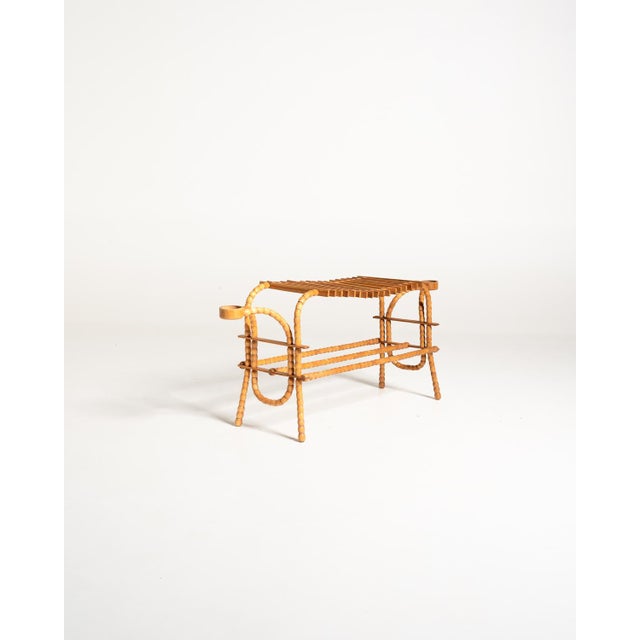 Scandinavian Flower Stand in Birch and Elm, 1940s For Sale - Image 3 of 11