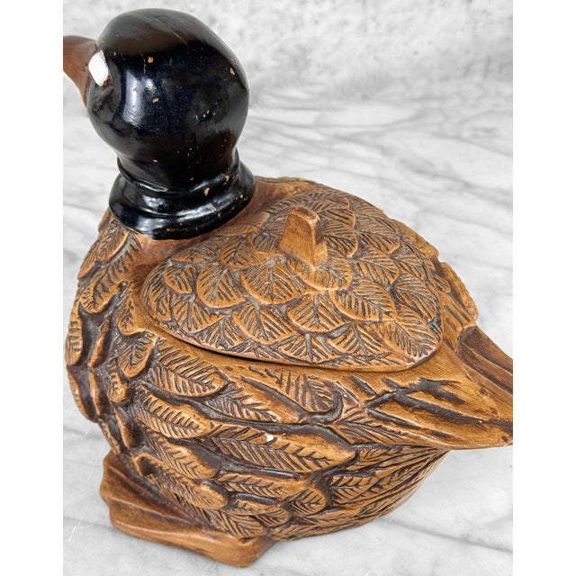 Ceramic Mid-Century 12" Ceramic Duck Cookie Jar For Sale - Image 7 of 12