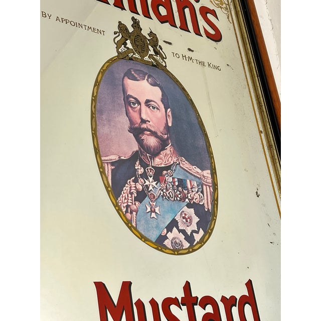 Mid-Century Colman's Mustard Advertising Pub Mirror, 1950s For Sale - Image 4 of 18