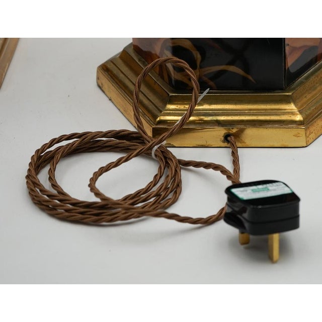 Hollywood Regency French Chinoiserie Tables Lamps from Maison Le Dauphin, 1970s, Set of 2 For Sale - Image 9 of 12