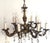 Vintage French Brass and Lead Crystal Chandelier, 1950s For Sale - Image 14 of 14