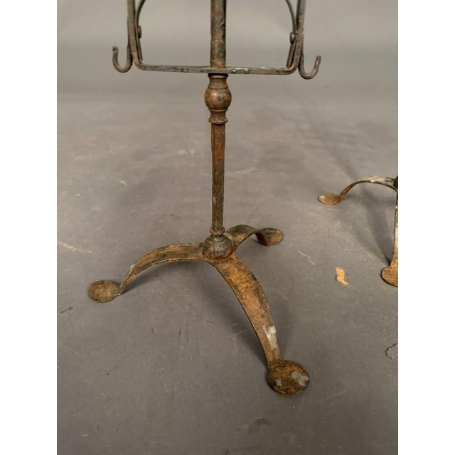 Pair of French Wrought Iron Candelabras, Circa 1850 For Sale - Image 13 of 13