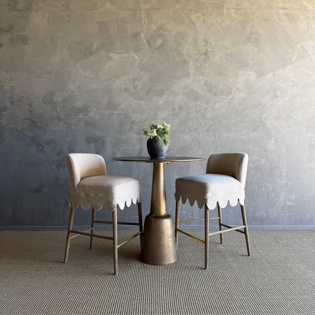 Dayah Counter Table The Dayah Counter Table 32.5″ round is a stunning piece crafted from metal with a beautiful patina...