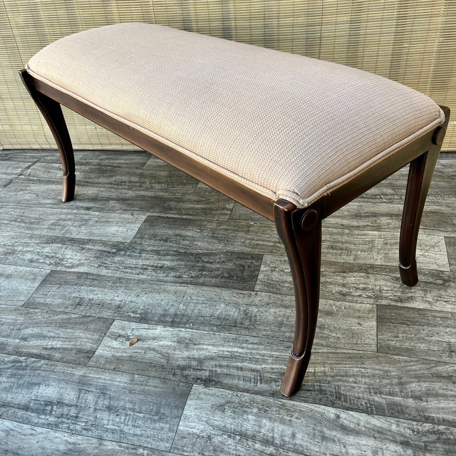 Early 21st Century Art Deco Revival Upholstered Bench by Kreiss Collection Furniture. For Sale - Image 17 of 18