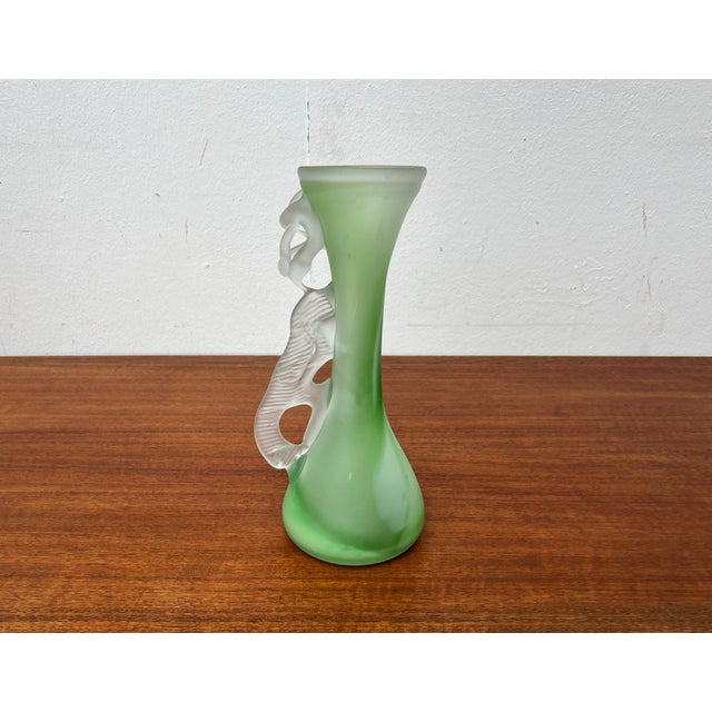 Vintage French Art Glass Carafe and Bowl, 1970s, Set of 2 For Sale - Image 6 of 18