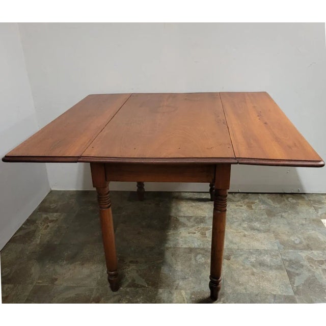 Farmhouse 19th C Rustic American Farmhouse Table For Sale - Image 3 of 10