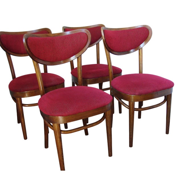 1960s Vintage Chairs from Thonet, 1960s, Set of 4 For Sale - Image 5 of 10