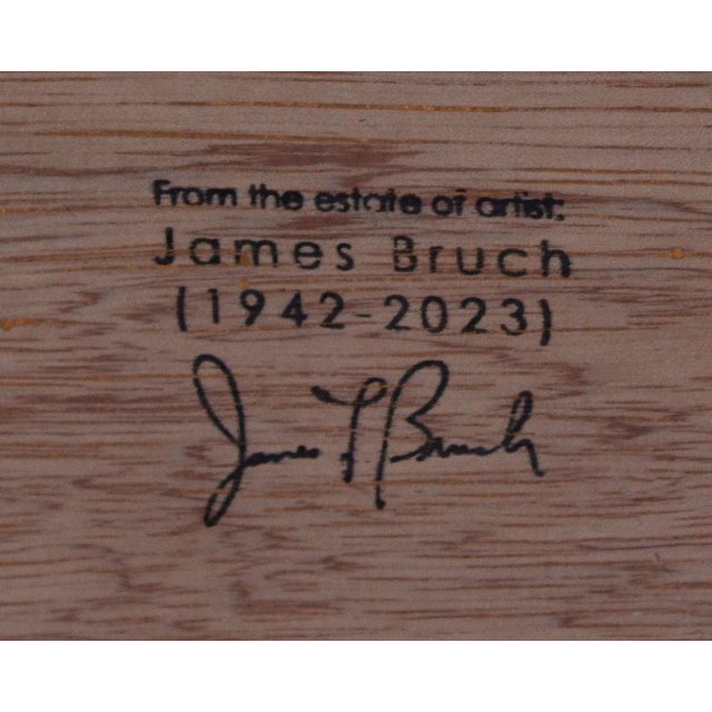 Abstract Oil on Canvas Painting by James L. Bruch For Sale - Image 10 of 10