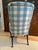 Wood Antique Armchair | Lee Jofa Silk Upholstery For Sale - Image 7 of 10