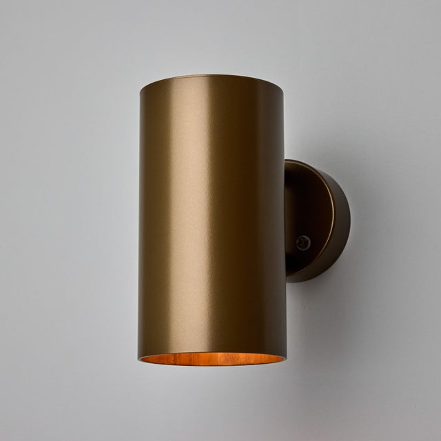 Large Hans-Agne Jakobsson C627 'Rulle' Outdoor Sconce in Painted Brown For Sale In Los Angeles - Image 6 of 12