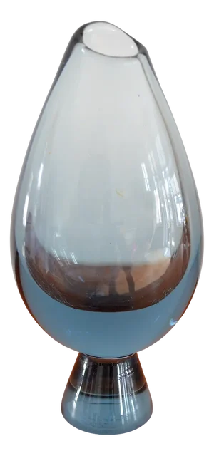 Colored Glass Vase by Vicke Lindstrand for Kosta Boda, 1950s