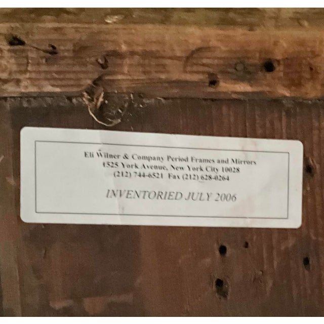 Navy Blue 1912 j.s. Fraser Oil Painting Sailing Under Moonlight Nautical Seascape in PeriodGiltwood Frame For Sale - Image 8 of 11