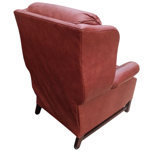 MotionCraft Model 1760 Attorney Full Grain Leather Recliner For Sale In Raleigh - Image 6 of 10