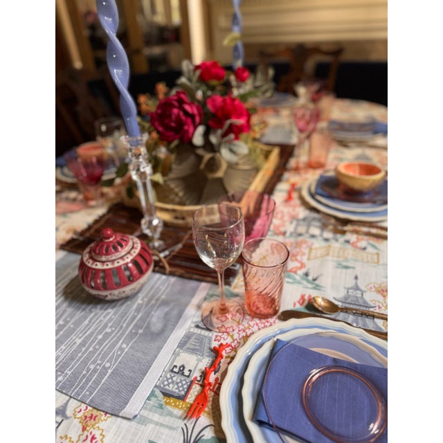 Vintage Made in France Blush Pink Wine Glasses - Set of 4 For Sale - Image 11 of 16