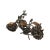 Copper Bronze Color Metal Mechanic Motorcycle Display Art Figure For Sale In San Francisco - Image 6 of 7
