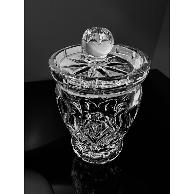 Marquis Waterford Crystal Biscuit Barrel and Lid Canterbury pattern Gorgeous thick and heavy crystal for candy, fruit,...