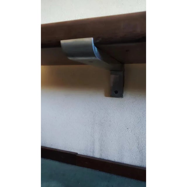 Wall Console in Gorgeous Wood with Die-Cast Aluminum Latches, 1960s, in Very Good conditions. Designed 1960 to 1969