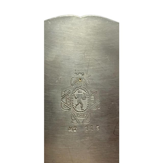 Scandinavian Modern Pewter Candelabras by Just Andersen, 1930s, Set of 2 For Sale - Image 4 of 5