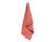 Vintage French Coral Napkins/Placemats, Set of 8 For Sale - Image 4 of 6