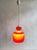 Pop Art Italian Red Glass Lamp, 1960s For Sale - Image 10 of 11