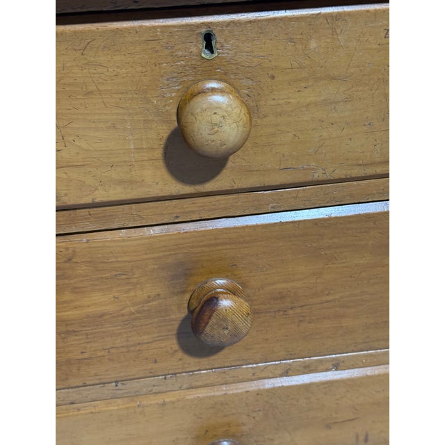 Antique Pine Two Over Three Drawers - Chest of Drawers From England For Sale - Image 9 of 18