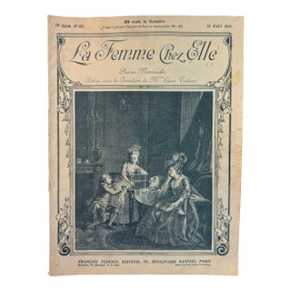 Antique French Fashion, Interiors & Women’s Culture Magazine, La Femme Chez Elle, March 15, 1914 For Sale