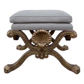 Charles Pollock for William Switzer William Kent Bench Giltwood Bench For Sale