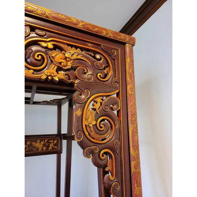 1940s Chinese Wedding Bed For Sale In Boston - Image 6 of 7