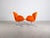 Metal Swan Chair with Orange Upholstery by Arne Jacobsen for Fritz Hansen For Sale - Image 7 of 13