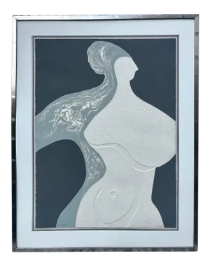 Modernist Expressionist Figurative Lithograph by Mickie Rosen 1/25