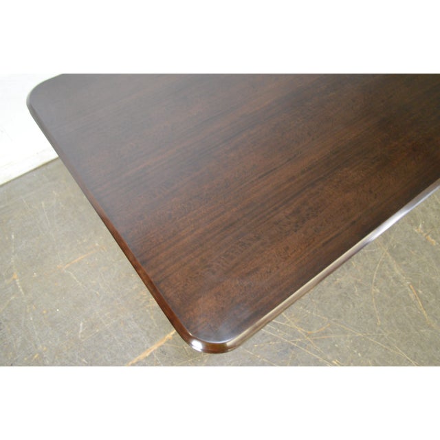 Jonathan Charles Kallos Custom Mahogany Dining Table For Sale - Image 10 of 11