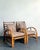 Vintage Rattan Lounge Chairs in Alan Campbell “Zigzag” for Quadrille - A Pair For Sale - Image 11 of 15