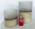 Modern Modern Gray and Tan Chiseled Glass Vases Set of 2 For Sale - Image 3 of 5